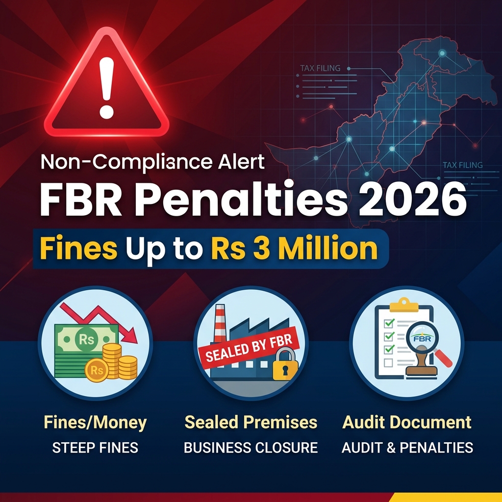 FBR Penalties for Non-Compliance in 2026 – Fines Up to Rs 3 Million